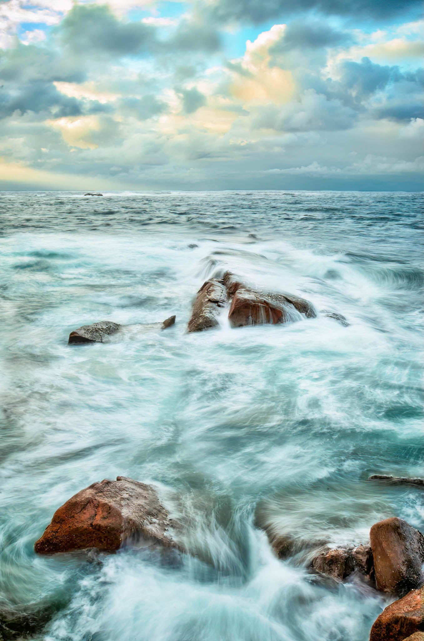 augusta scenic storm southwest coastal rocks 