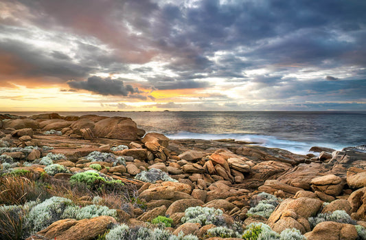 dawn sunrise augusta southwest coastal beach scenic seascape