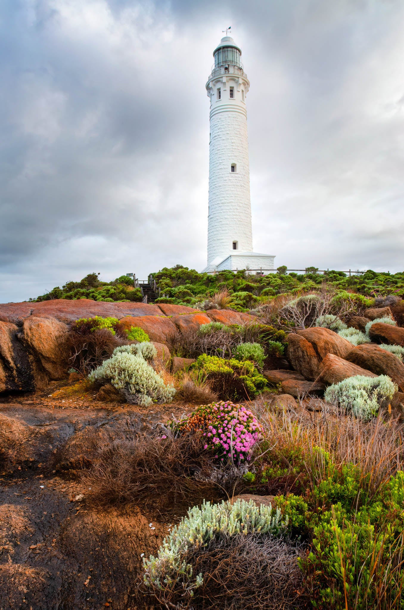 landscape photograph of cape leeuwin  lighthouse