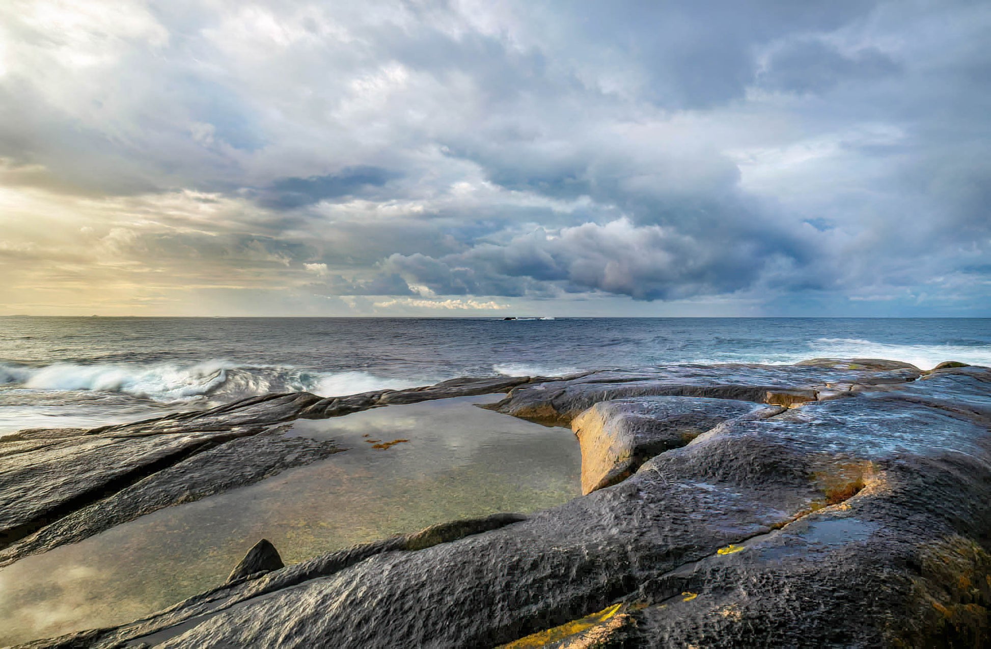 augusta coastal dawn sunrise storm clouds southwest beach scenic