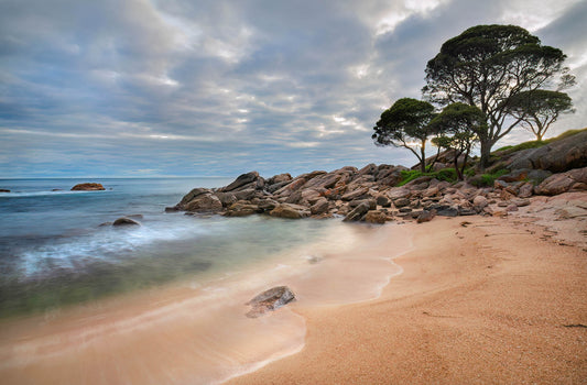 bay bunker beach dawn morning sky clouds dunsborough