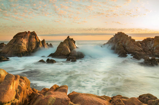 canal rocks southwest sunset sky colours coastal scenic beach