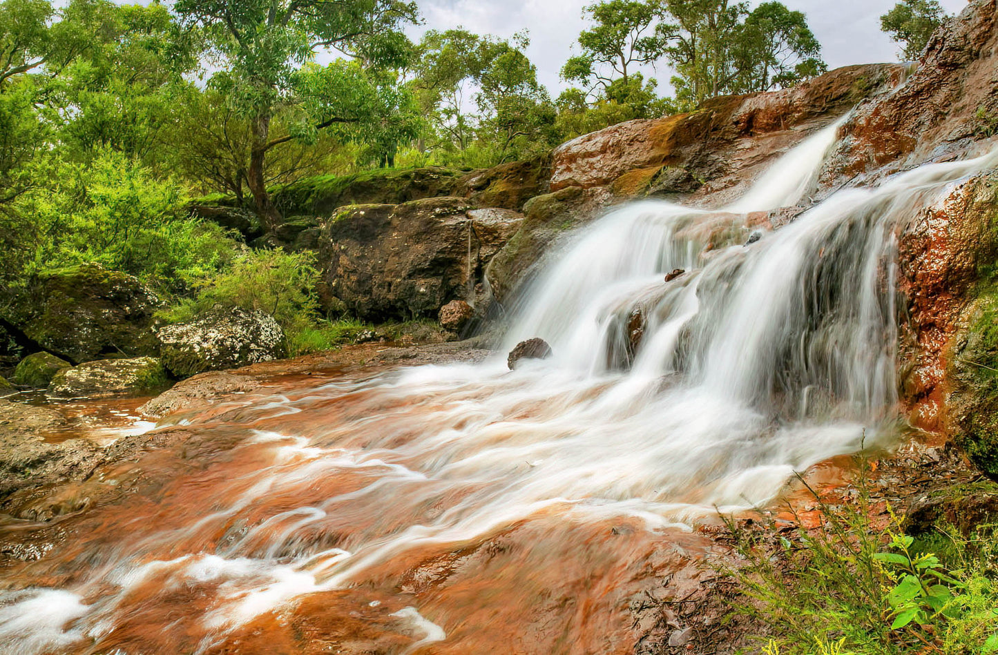 waterfall waterfalls iron stone gully falls capel southwest