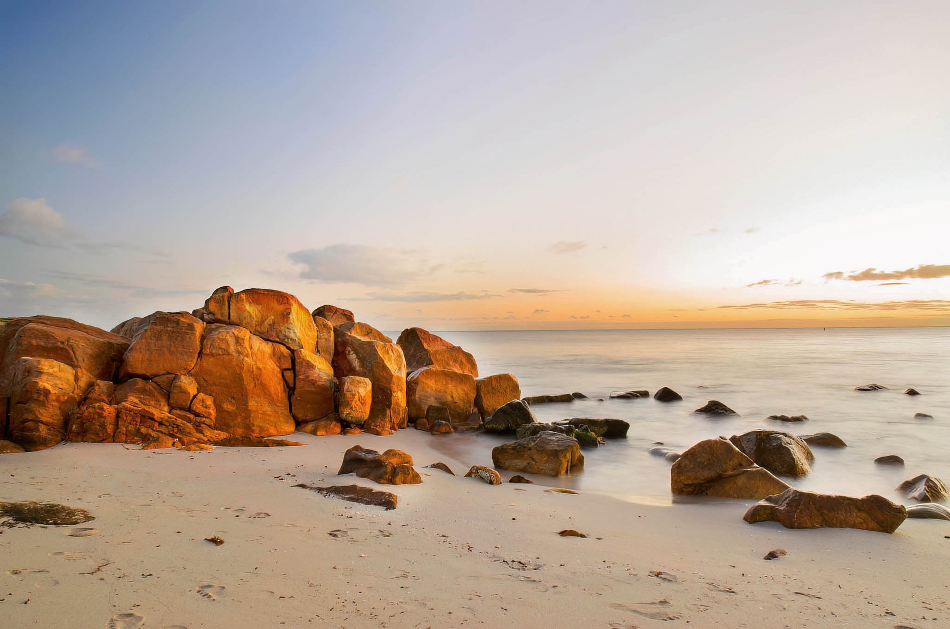 meelup golden sunrise dawn beach coastal southwest