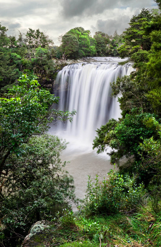 rainbow falls natural frame waterfall north island new zealand