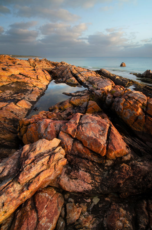 Colours of dawn captured in the stillness at Point Picquet, Western Australia.