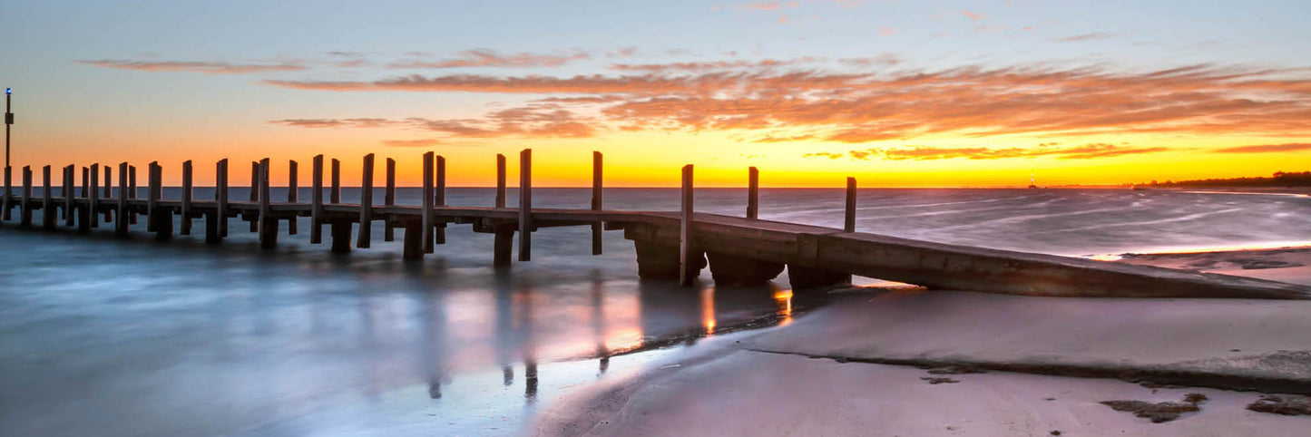 Long-exposure seascape at Quindalup Boat Ramp, Western Australia.
