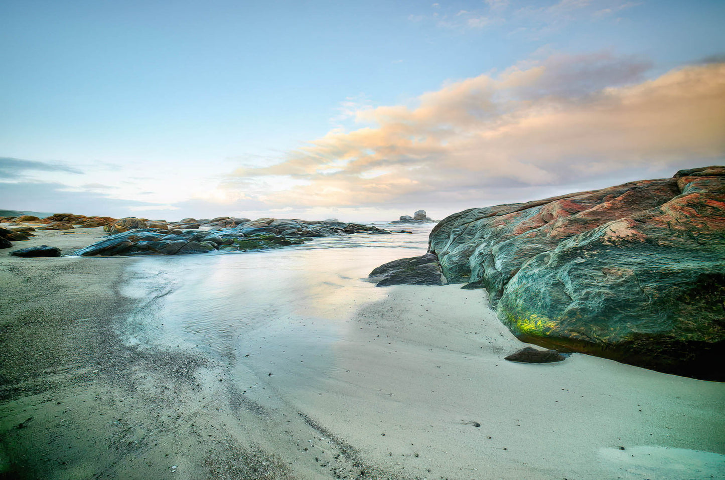 redgate beach southwest sky rocks dawn sunrise