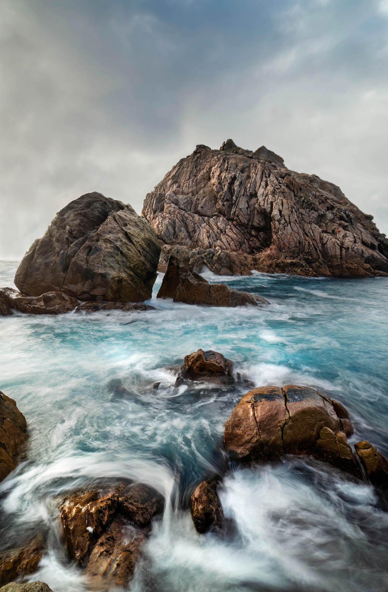 Side view of the impressive Sugarloaf Rock in Western Australia's southwest.