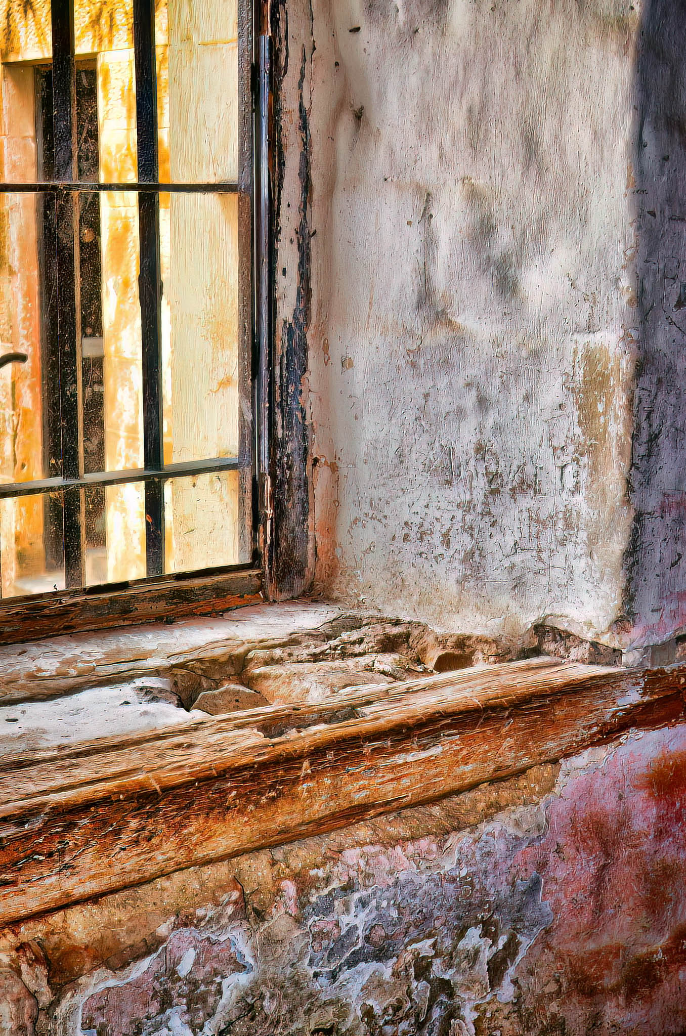 tasmania prison window buildings old bars jail abstract