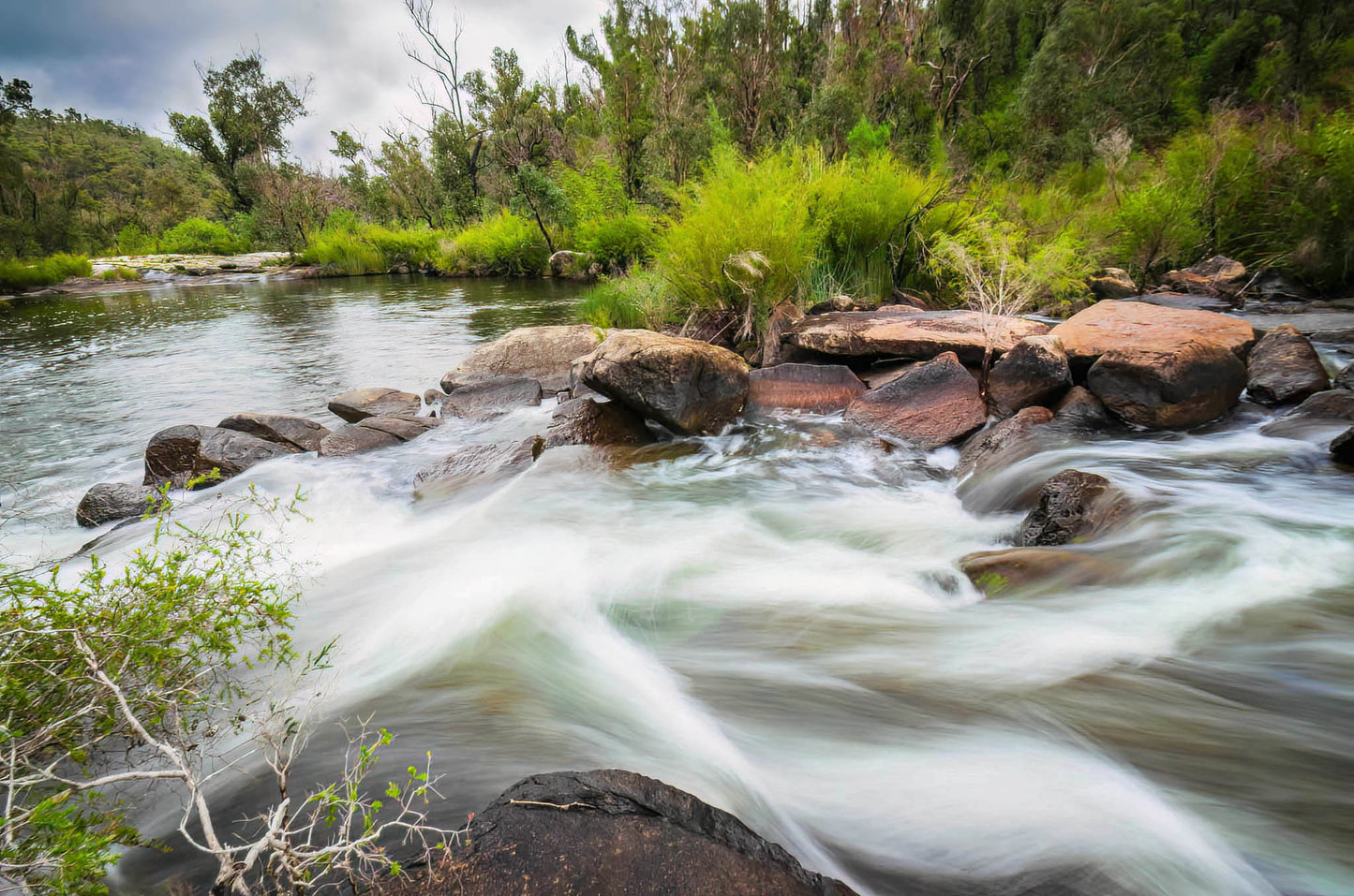 wellington dam collie river rapids river southwest