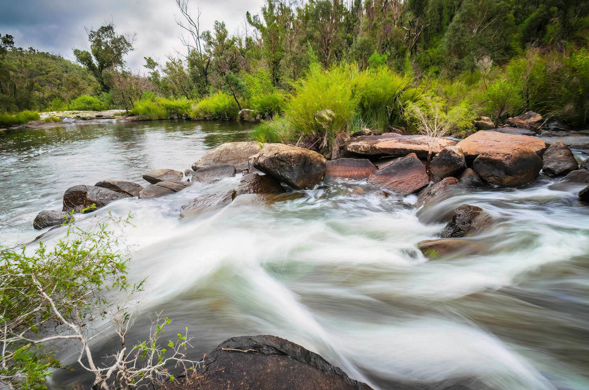 wellington dam collie river rapids river southwest