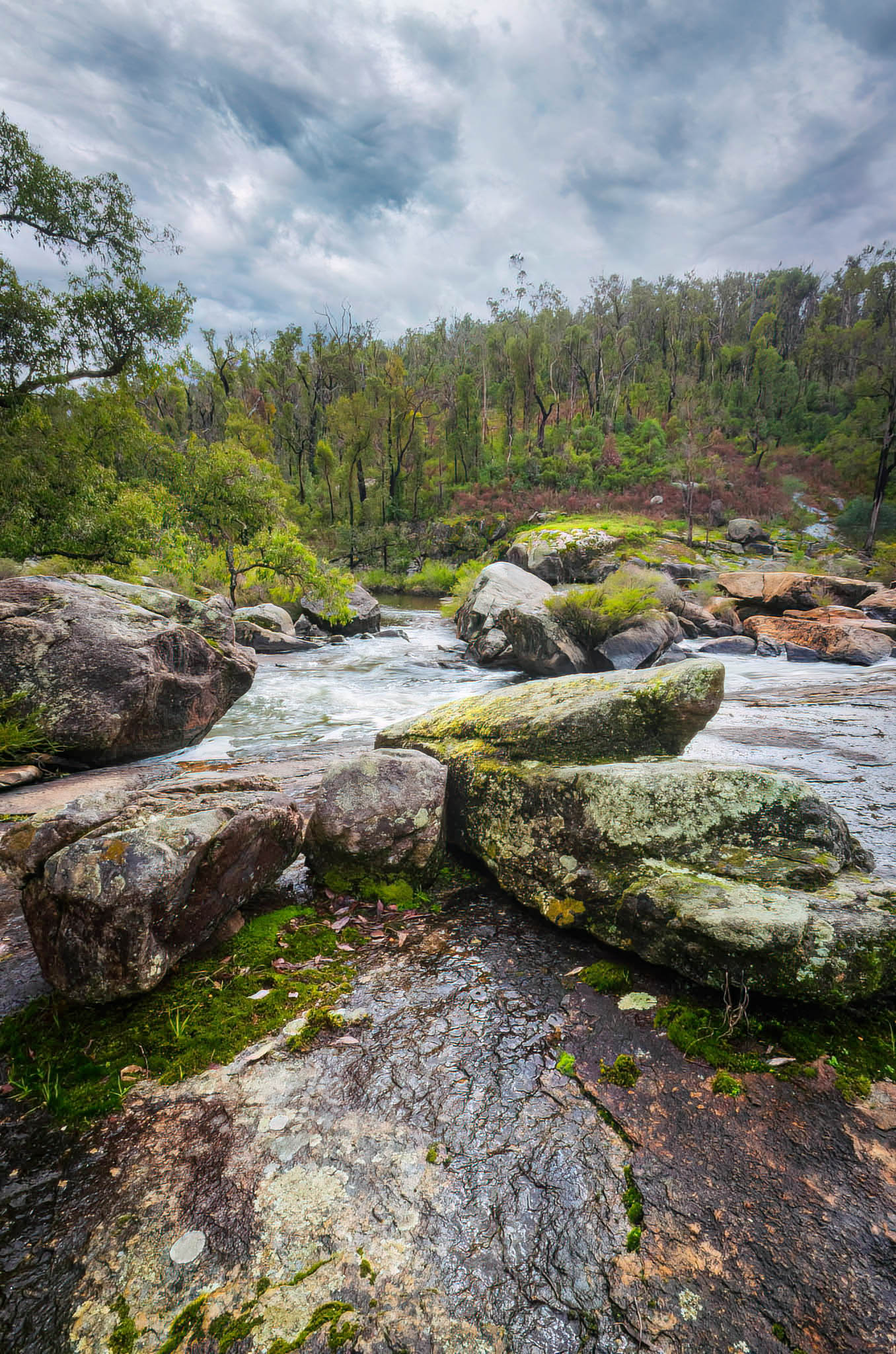 collie river rapids whitewater dam scenic southwest collie