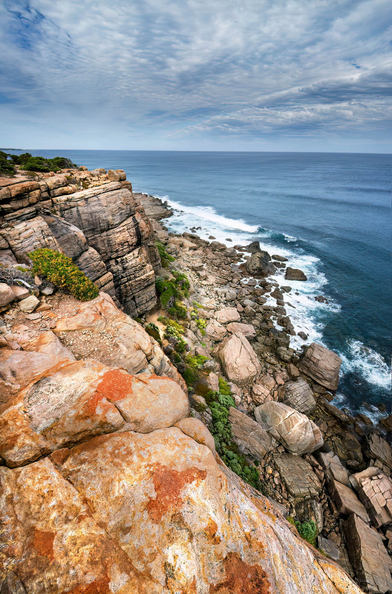 wilyabrup sea cliffs rocks scenic southwest granite rocks