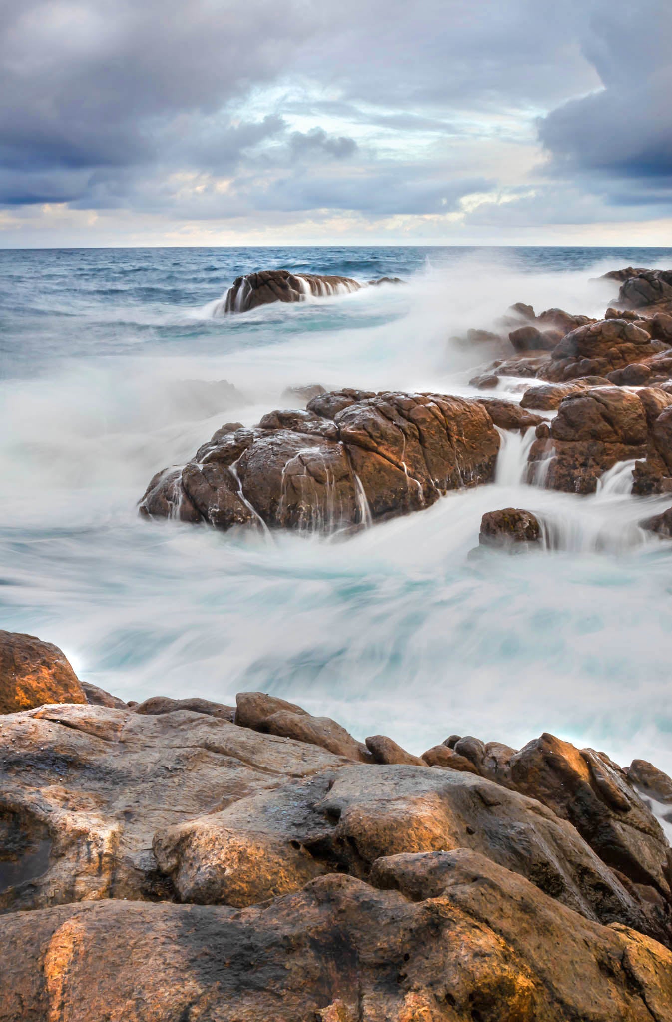 yallingup beach seascape scenic coastal storm rocks southwest