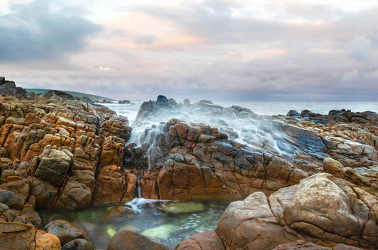 yallingup coast storm beach southwest seascape rocks scenic